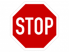 Bild das ein Stopschild zeigt