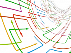 Bild zeigt viele verschiedenfarbige Pfeile