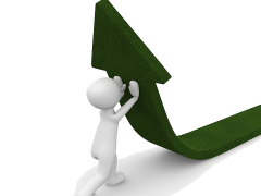 Bild zeigt ein Männchen, was einen grünen Pfeil in die richtige Richtung biegt